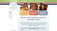 Desktop Screenshot of firstcongregationalpreschool.org